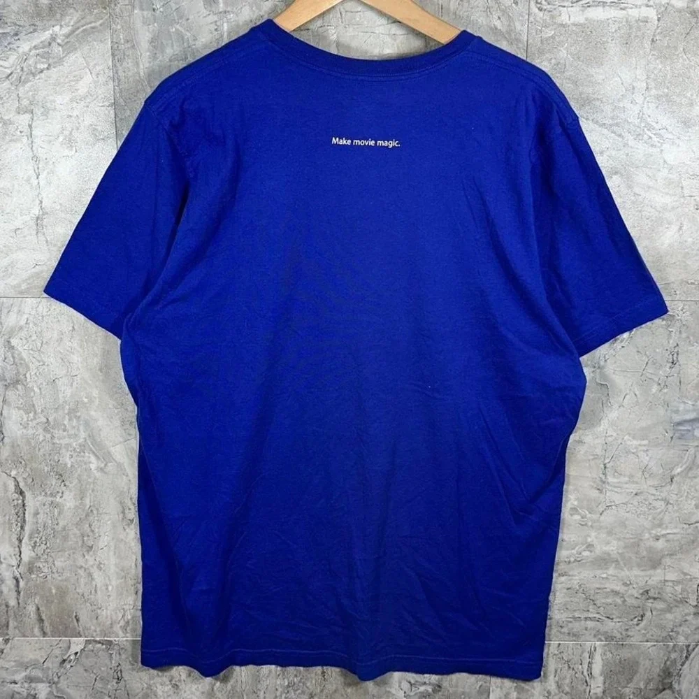 Vintage‎ Y2K Apple Employee CAMP 'Make Movie Magic' Shirt size Men's XL Workwear